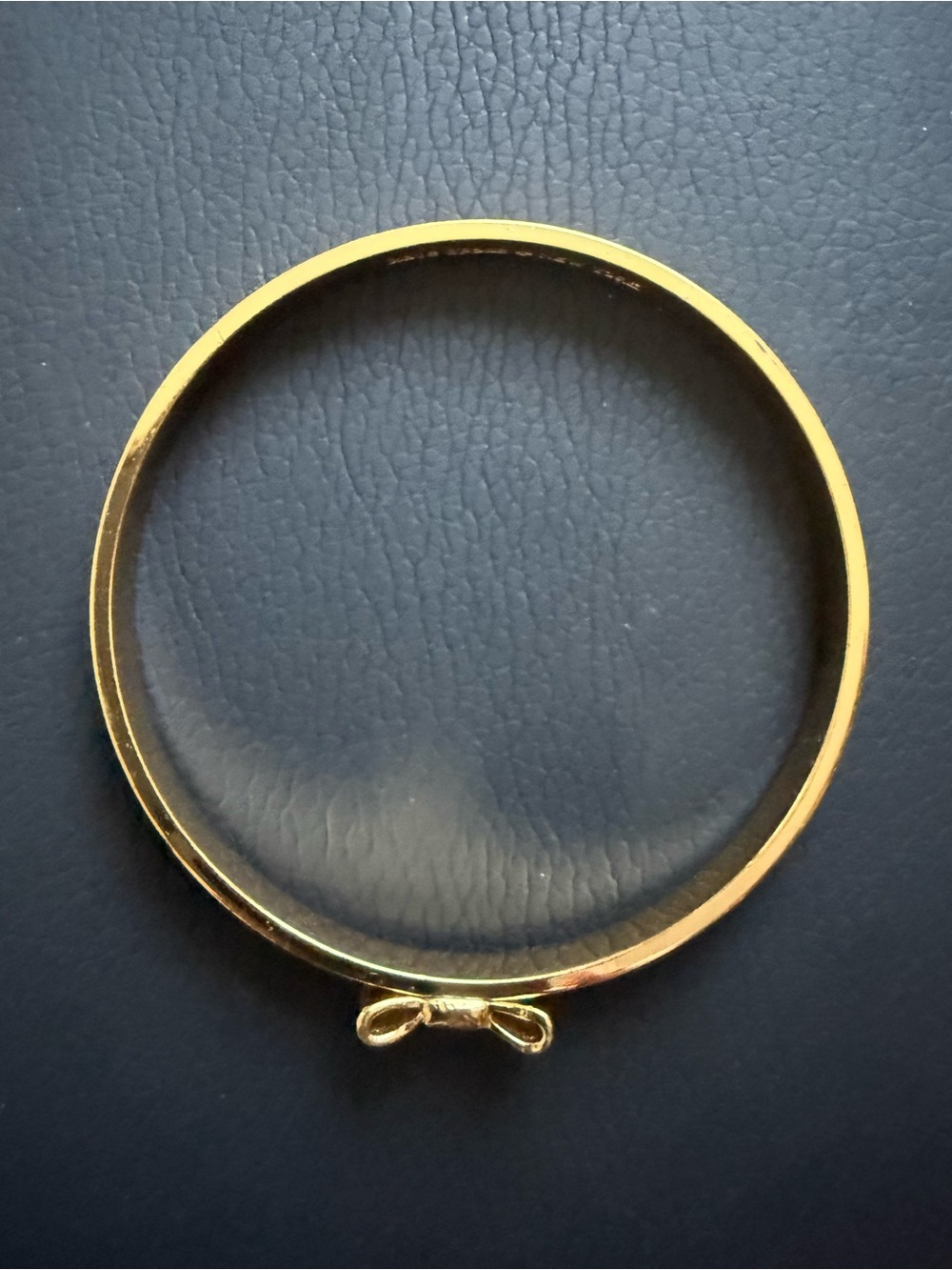 Kate Spade New York Gold Bow Bangle Bracelet, Ready Set Bow Ribbon Slip On Cuff - Picture 2 of 5